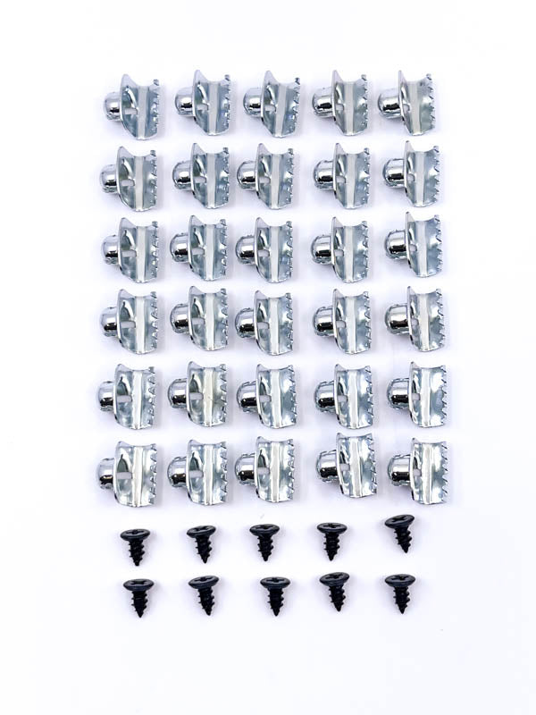 DOOR WINDOW CHANNEL KIT - 35-37 PICKUP WITH FELT STRIPS (HOLES IN DOOR)