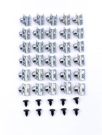 DOOR WINDOW CHANNEL KIT - 35-37 PICKUP WITH FELT STRIPS (HOLES IN DOOR)