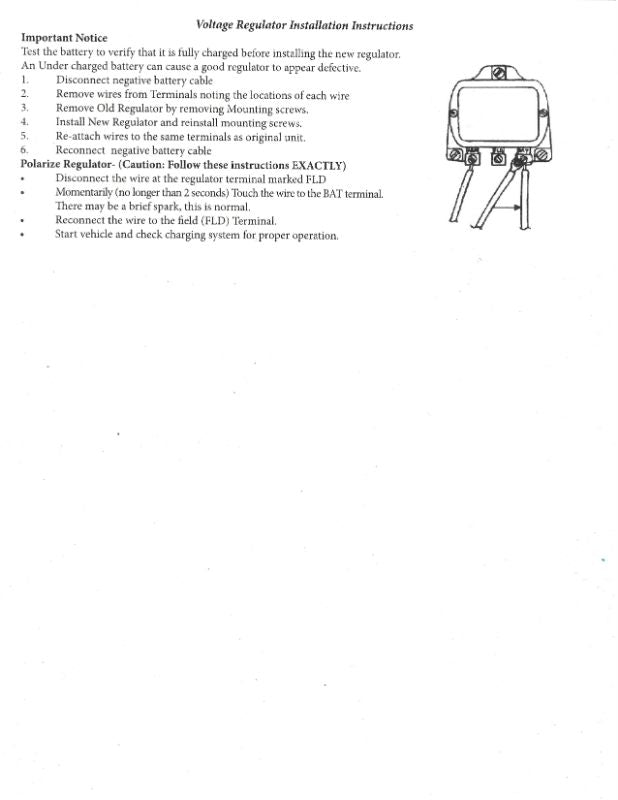 VOLTAGE REGULATOR - 39-55 PASS/MERC/PU 6V POSITIVE GROUND