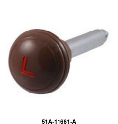 HEADLIGHT SWITCH KNOB WITH SHAFT - 46 PASSENGER BROWN