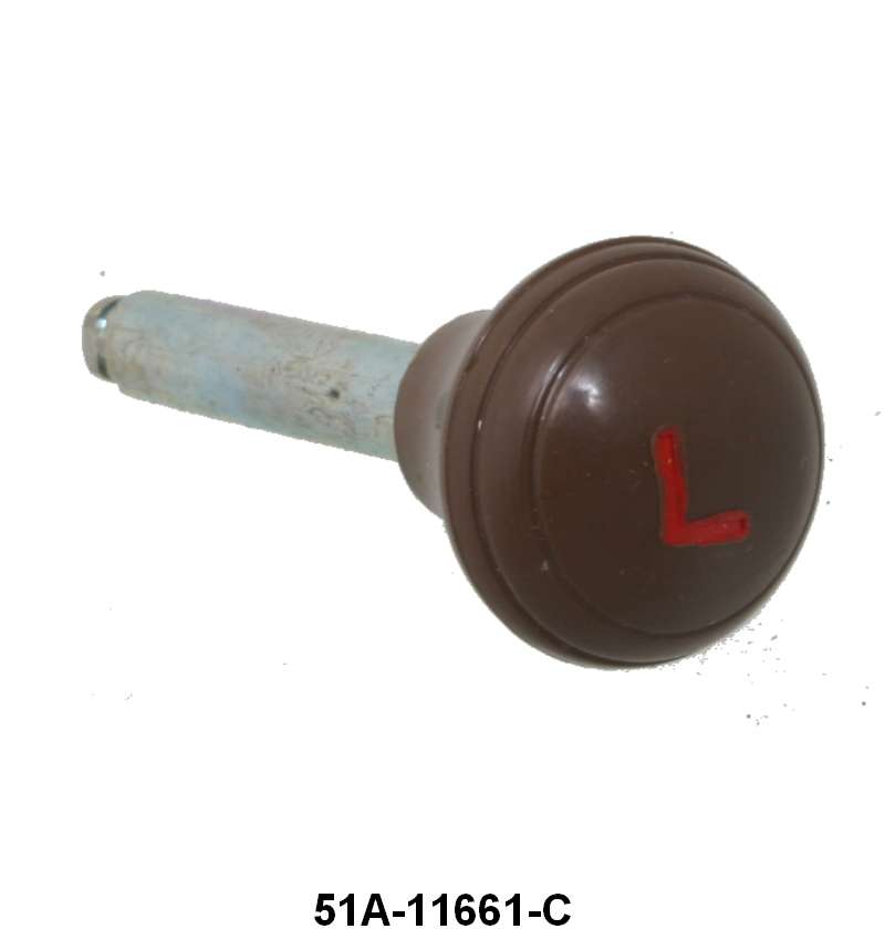HEADLIGHT SWITCH KNOB WITH SHAFT - 46 PASSENGER GRAY-TAN