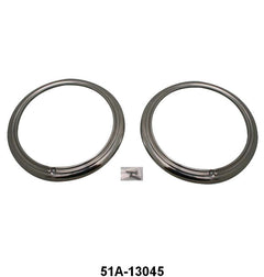 HEADLIGHT DOOR/BEZELS - 46 PASS STAINLESS W/1 RIB