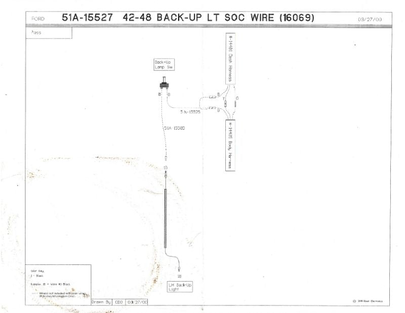 BACK-UP LIGHT SOCKET WIRE - 42-48 PASSENGER