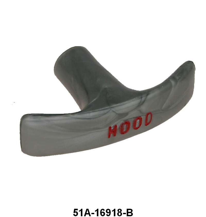 HOOD PULL CABLE KNOB - 46 PASSENGER BLUE GRAY