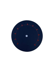 SPEEDOMETER FACE DECAL - 46 PASS - RED ON BLACK