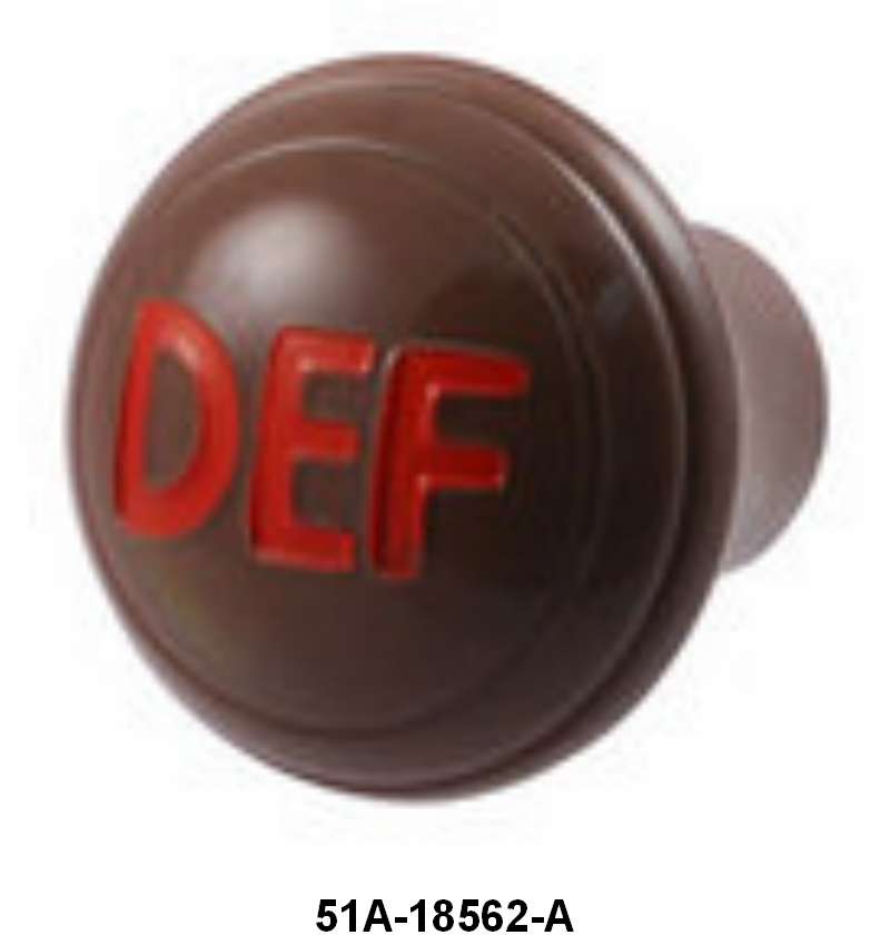 HOT WATER HEATER DEFROSTER KNOB - 46 PASSENGER BROWN