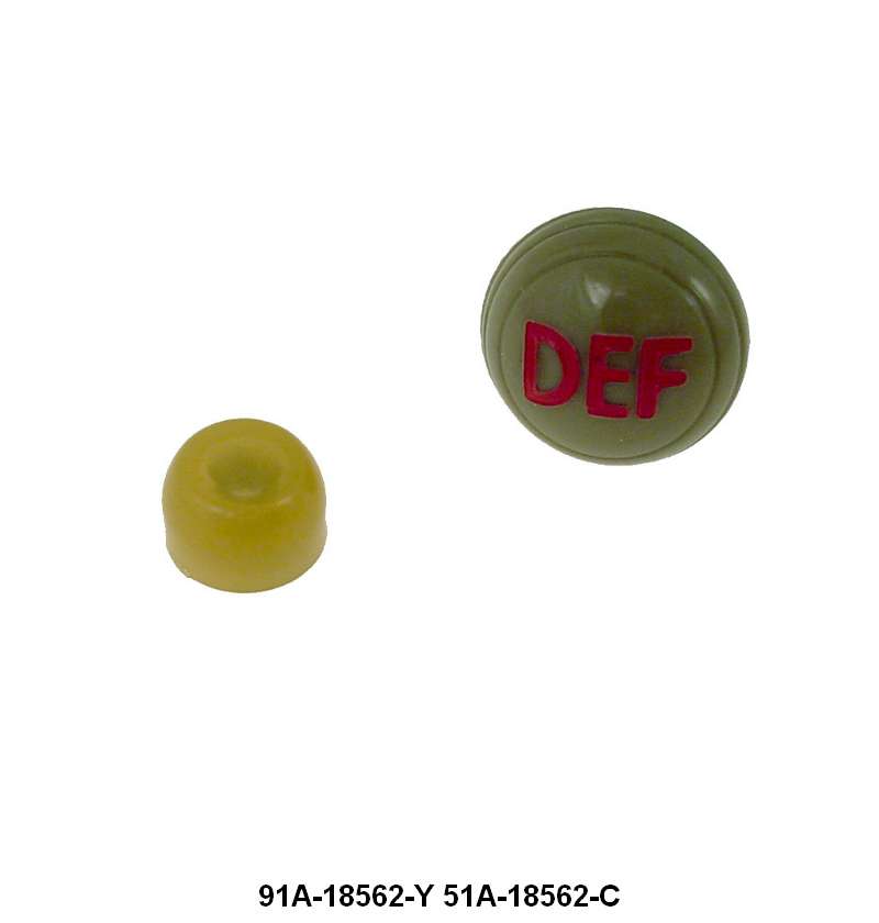 HOT WATER HEATER DEFROSTER KNOB - 46 PASSENGER GRAY TAN