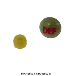 HOT WATER HEATER DEFROSTER KNOB - 46 PASSENGER GRAY TAN