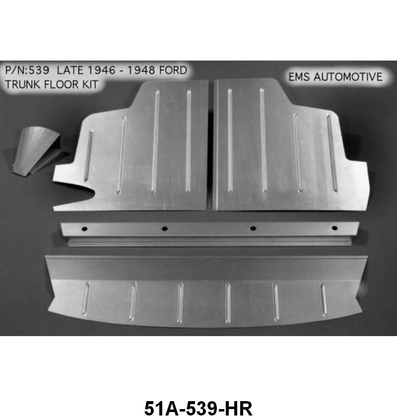 REPLACEMENT TYPE TRUNK FLOOR - LATE 46-48 WITHOUT TOOL BOX