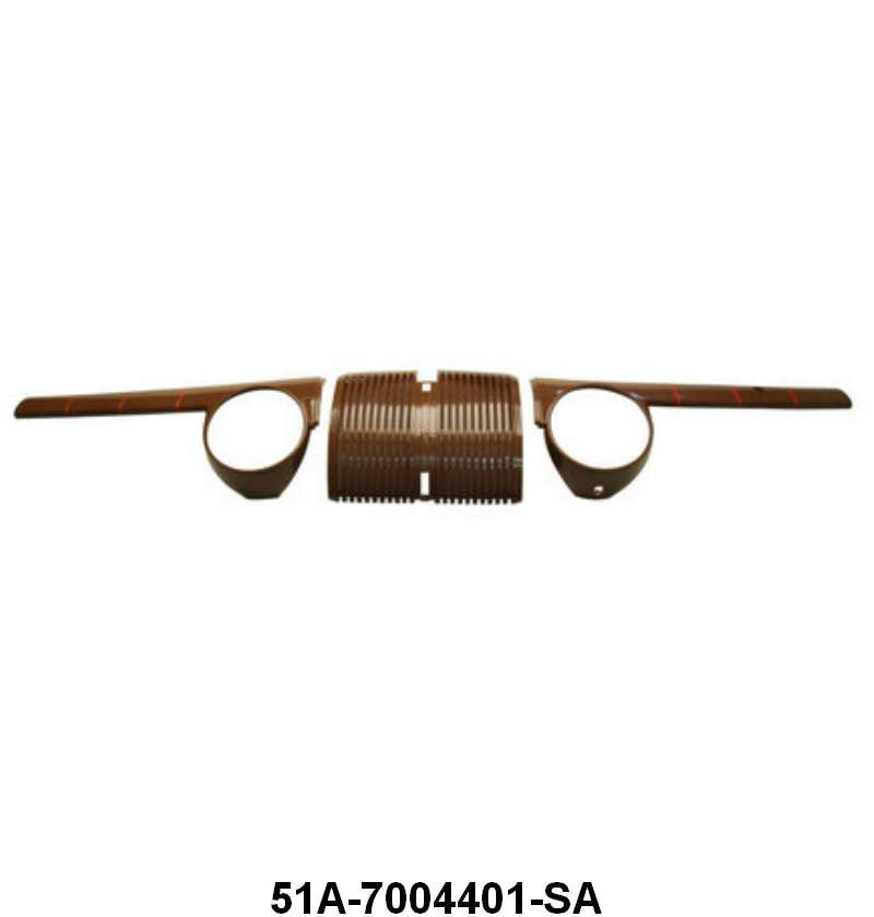 PLASTIC DASH PANELS - 46 PASSENGER, BROWN