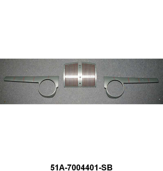 PLASTIC DASH PANELS - 46 COUPE/SEDAN BLUE GRAY