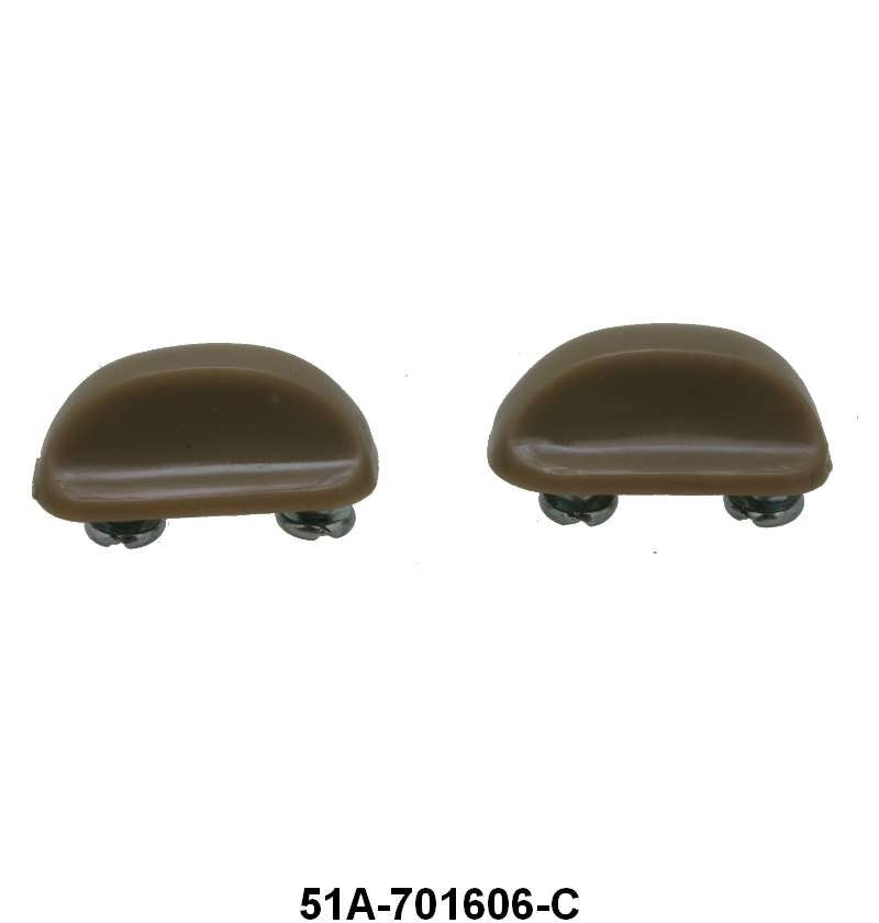 FRONT ASH TRAY KNOBS - 46-48 PASS GRAY TAN
