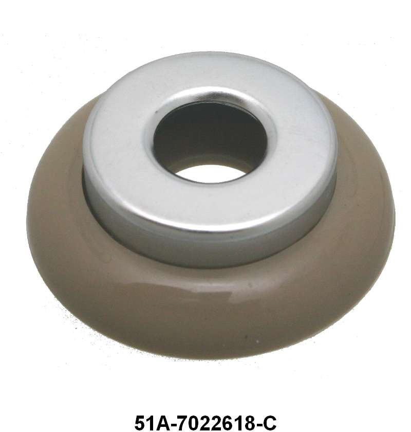 INSIDE HANDLE ESCUTCHEON - 46-48 PASS GRAY TAN & STAINLESS