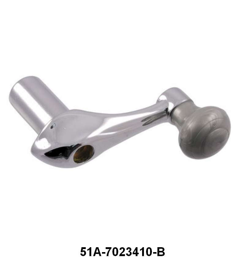 VENT WINDOW CRANK HANDLE - 46 CPE/SDN/CONV W/BLUE GRAY