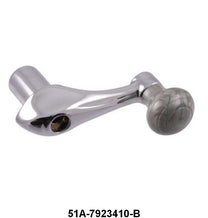 QUARTER WINDOW HANDLE - 46 WAGON W/BLUE GRAY KNOB