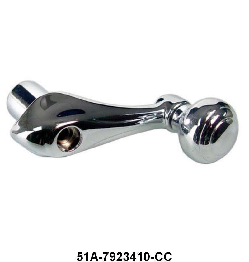 QUARTER WINDOW HANDLE - 41-48 CONV/WGN W/CHROME KNOB