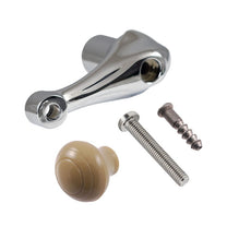 QUARTER WINDOW HANDLE - 46-48 CONV/WGN W/GRAY TAN KNOB