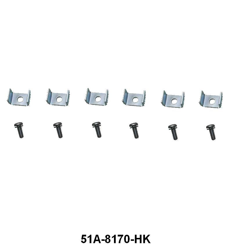 UPPER GRILLE TRIM HARDWARE KIT - 46-48 PASSENGER