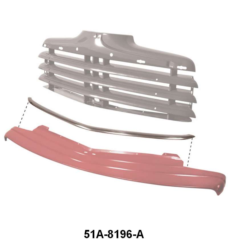 LOWER GRILLE TRIM/GRAVEL DEFLECTOR TRIM - 46-48 PASS, USE CLIPS 6A-20001