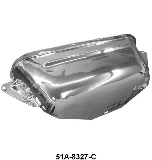 RADIATOR SHROUD UPPER PANEL - 46-48 PASSENGER CHROME