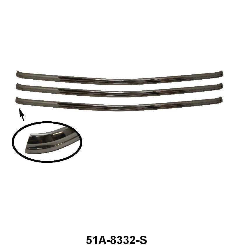 GRILLE TRIM - 46-EARLY 47 PASS, SET 3 PIECES
