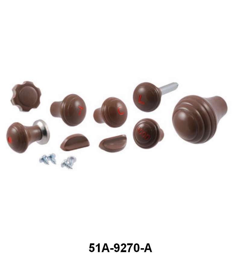 DASH KNOB KIT - 46 PASS BROWN