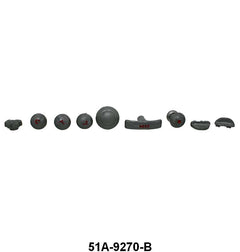 DASH KNOB KIT - 46 PASS BLUE GRAY