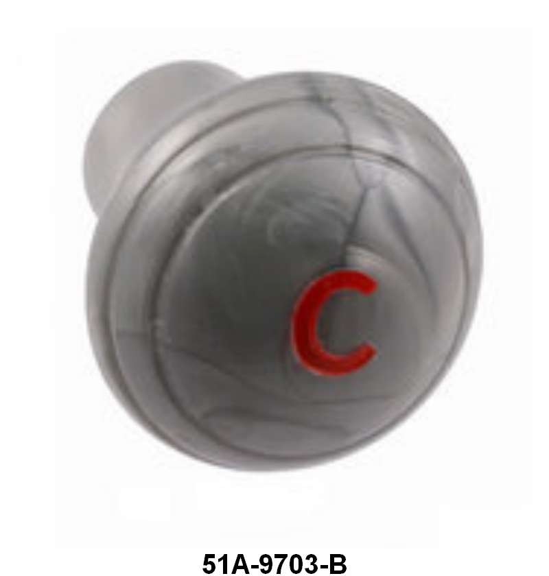 CHOKE CABLE/ROD KNOB - 46 PASS BLUE-GRAY