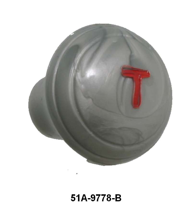 THROTTLE CABLE/ROD KNOB - 46 PASS BLUE GRAY