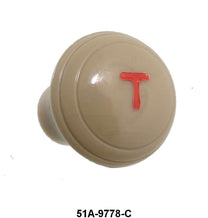 THROTTLE CABLE/ROD KNOB - 46 PASS GRAY TAN