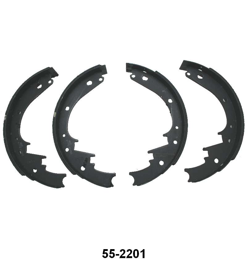 REAR BRAKE SHOES - 49-54 WGN, 55-59 PASS, 48-67 F-1/F-100 11" DRUM x 1-3/4" WIDE