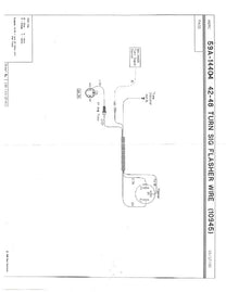 TURN SIGNAL FLASHER HARNESS - 42-48 MERCURY