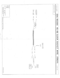CLOCK WIRE & SOCKET ASSEMBLY - 46-48 PASS 2 WIRE, 1 LIGHT SOCKETS, 1 FUSE HOLDER