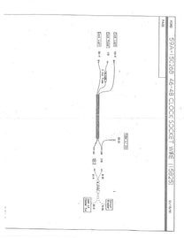 CLOCK WIRE & SOCKET ASSEMBLY - 46-48 PASS 3 WIRE, 2 LIGHT SOCKETS, 1 FUSE HOLDER