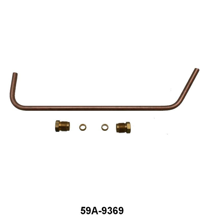 PRE-BENT FUEL PUMP TO CARBURETOR LINE  - 46-48 PASS/MERC, 46-47 PU V8