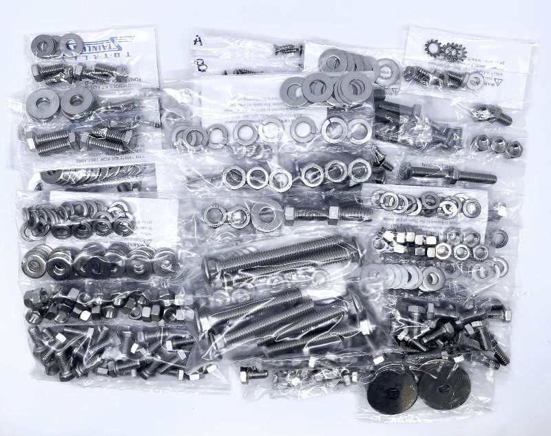 STAINLESS BODY BOLT KIT - 57-60 F-100/F-250 STYLESIDE