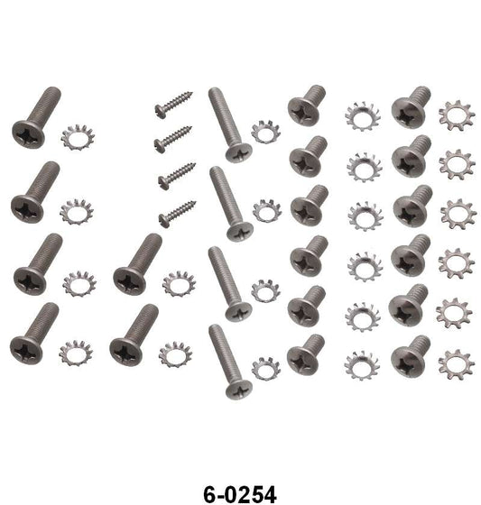 STAINLESS DOOR JAMB BOLT KIT - 53-56 F-100/F-250, 2 REQUIRED