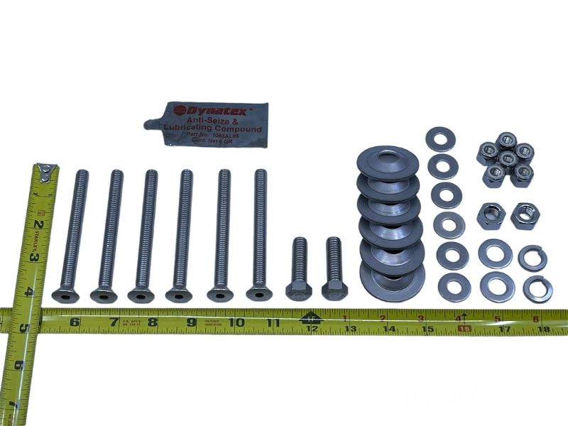 BED TO FRAME BOLT KIT - 50-52 F-1, STAINLESS