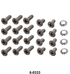 STAINLESS DOOR HINGE LATCH & CATCH BOLT KIT - 48-52 F-1/F-3