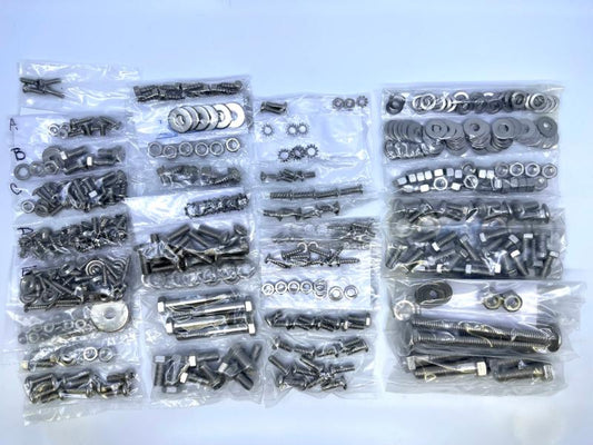 STAINLESS BODY BOLT KIT - 42-47 PICKUP, WITHOUT BED BOLTS