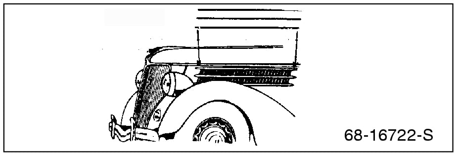 HOOD SIDE TRIM - 36 PASS (SET OF 6) WITH CLIPS