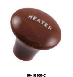 HEATER SWITCH KNOB - LATE 36 PASS RED BROWN