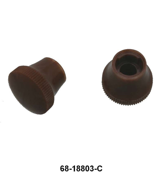 RADIO KNOBS - 36 PASS RED BROWN
