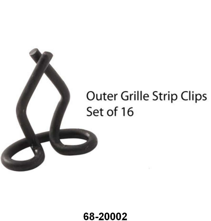 OUTER GRILLE TRIM CLIPS - 36 PASS  SET OF 16