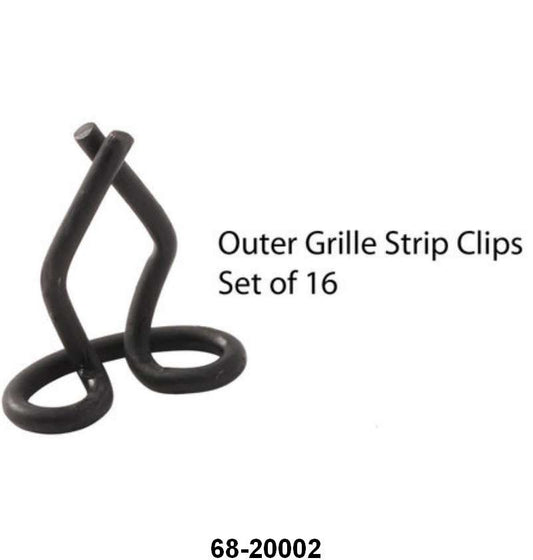 OUTER GRILLE TRIM CLIPS - 36 PASS  SET OF 16