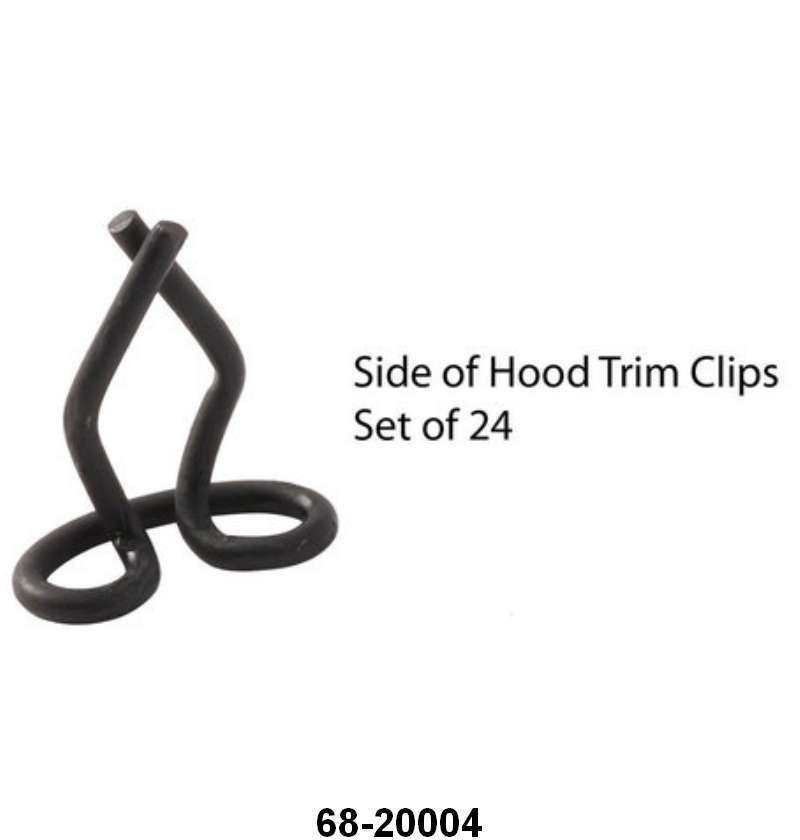 HOOD SIDE TRIM CLIPS - 36 PASS  24 CLIPS