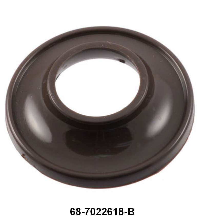 INSIDE HANDLE ESCUTCHEON - 36 COUPE/SEDAN GRAY