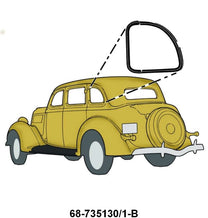 SWING-OUT QUARTER WINDOW SEALS - 36 4-DR SEDAN