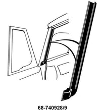 DOOR GLASS TO WINDSHIELD POST SEAL - 35-39 CONVERTIBLE (EX ROADSTER&PHAETON)