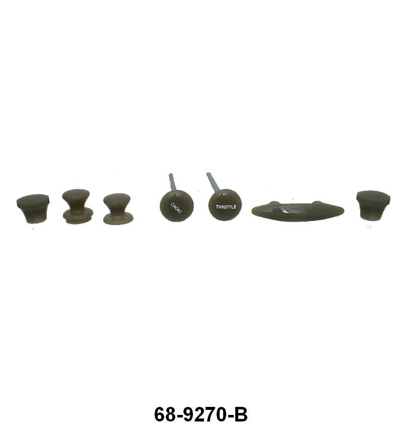 DASH KNOB KIT - EARLY 36 DLX PASS LIGHT GRAY